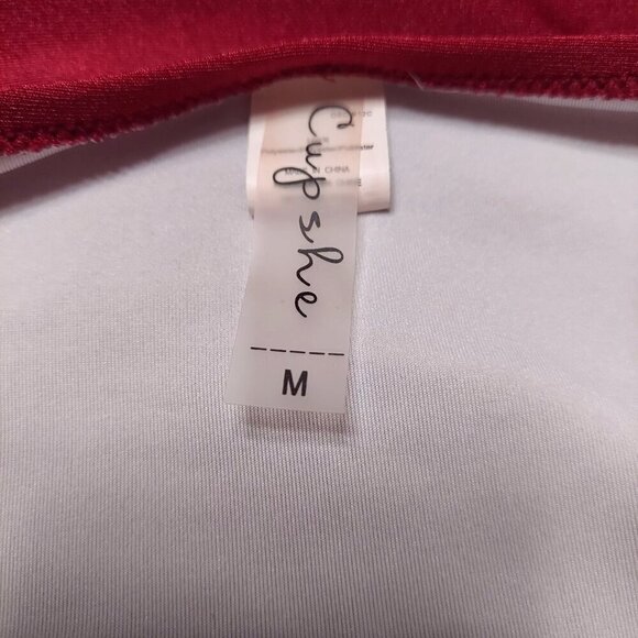 Cupshe Women's High Cut Ruffle Strap One-Piece Swimsuit - Picture 8 of 10